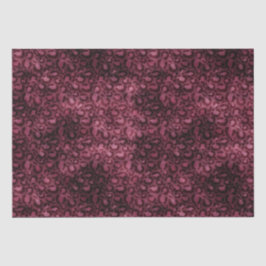 Papier Mousseline Glam Burgundy Empreinte de léopard