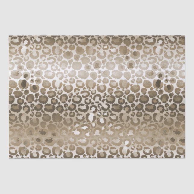 Papier Mousseline Glam Leopard Poster de animal or (Recto)