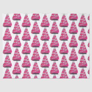 Papier Mousseline Glam Pink sapin de Noël