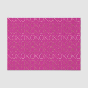 Papier Mousseline Glam rose or XOXO