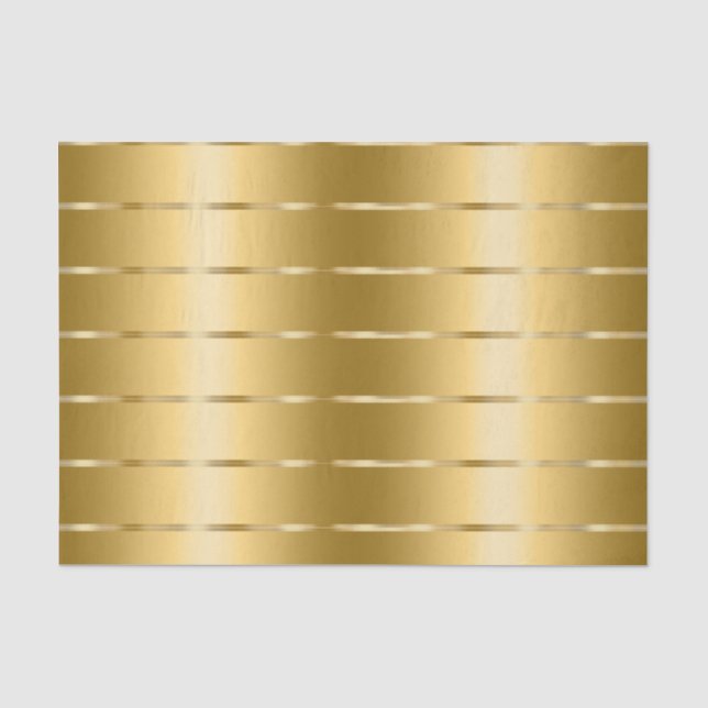 Papier Mousseline Glam Ruban Doré Baby Shower (Recto)