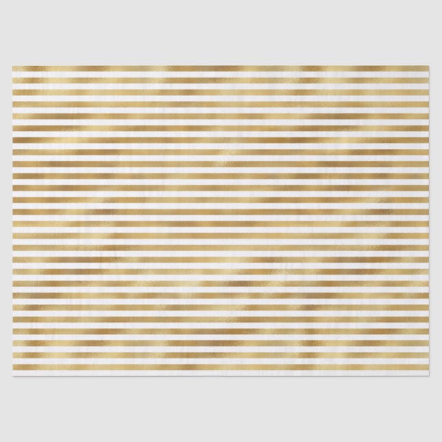Papier Mousseline Glam Stripes d'or (Recto)