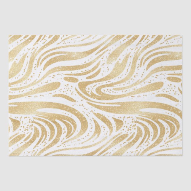 Papier Mousseline Glamme d'or Abstraites perles Anniversaire (Recto)