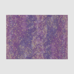 Papier Mousseline Glamour Moderne Éclaboussure Violet Et Or