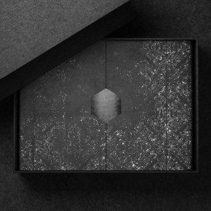 Papier Mousseline Glimmery Onyx Grunge Tambour noir argenté