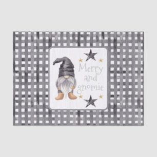 Papier Mousseline Gnome d'hiver minimale sur Buffalo Check Christmas
