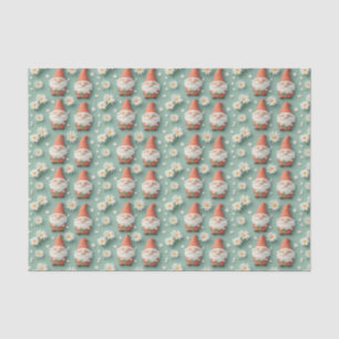 Papier Mousseline Gnome et marguerite Motif sans couture