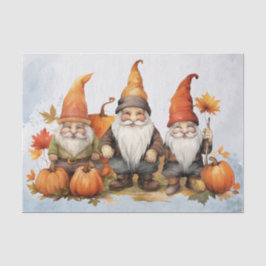 Papier Mousseline Gnomes d'automne