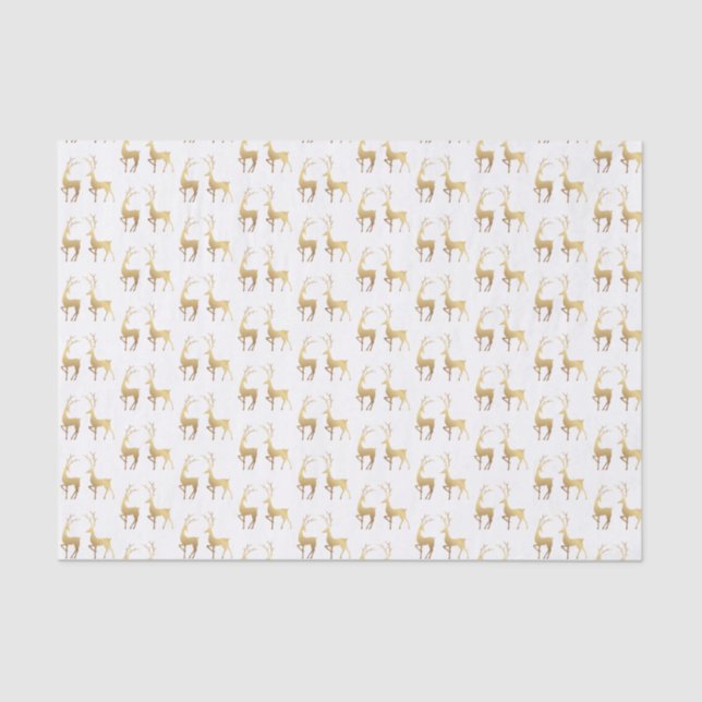 Papier Mousseline Gold Deer (Recto)