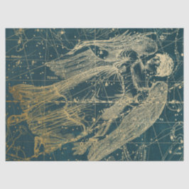 Papier Mousseline Gold Galaxy Star Map Series Design 11