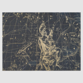 Papier Mousseline Gold Galaxy Star Map Series Design 2