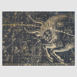 Papier Mousseline Gold Galaxy Star Map Series Design 8