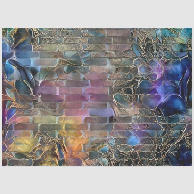 Papier Mousseline Gold Purple Wall Art Dream (Recto)