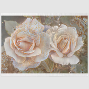 Papier Mousseline Gold Silk Magnifique rêve d'art Rose unique