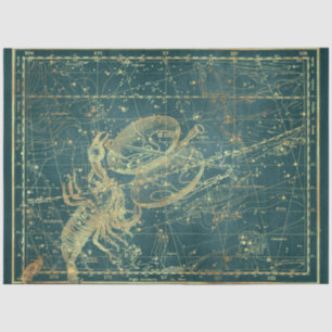 Papier Mousseline Gold Star Map Series Design 23