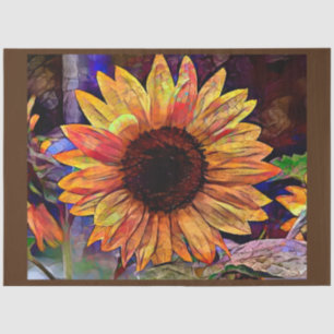 Papier Mousseline Gold Sunflower Elegant Collection