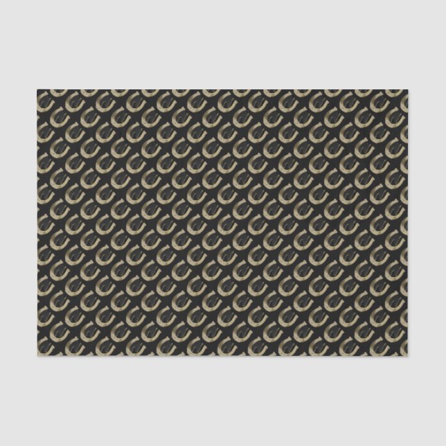 Papier Mousseline Golden horseshoe (Recto)