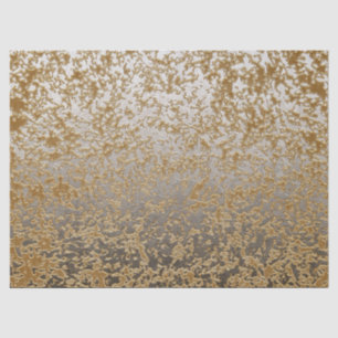 Papier Mousseline Goldish neutre et craquement abstrait modifié la