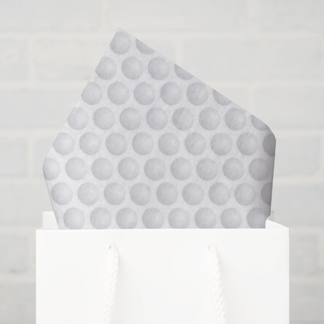 Papier Mousseline Golf Ball Dimples Classic Sports Golf (Sac cadeau)