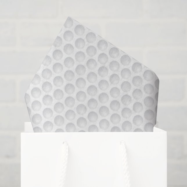 Papier Mousseline Golf Ball Dimples Golfeur Golfing Sports Enveloppe (Sac cadeau)