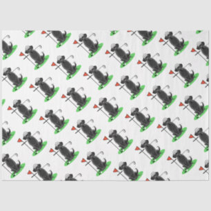 Papier Mousseline Golf Black Labrador Retriever Dog - mignonne