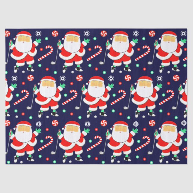 Papier Mousseline Golf Christmas Holiday Gift (Recto)