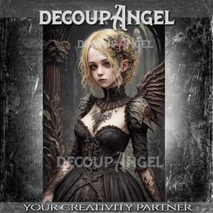 Papier Mousseline Goth Blonde Angel : Elysia -Découpage-