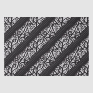 Papier Mousseline Goth Christmas Tissue Paper - noir et blanc