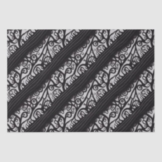 Papier Mousseline Goth Christmas Tissue Paper - noir et blanc