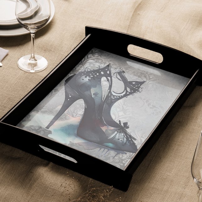 Papier Mousseline Goth Vogue Grunge | Turquoise Splash Stiletto haut (Créateur téléchargé)