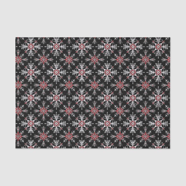 Papier Mousseline Gothic Spooky Christmas snowflakes (Recto)