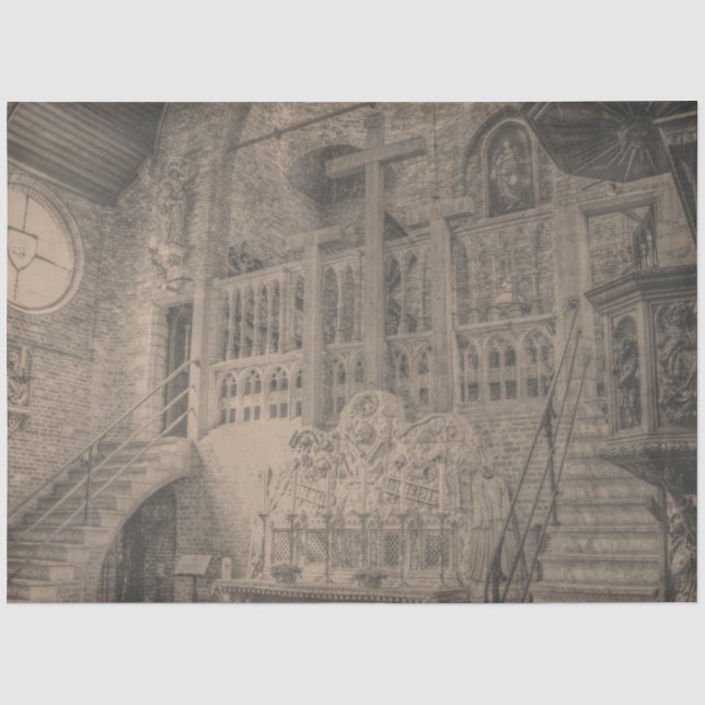 Papier Mousseline Gothique Castle Series Design 3 (Recto)