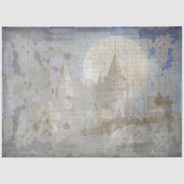 Papier Mousseline Gothique Castle Series Design 7 (Recto)