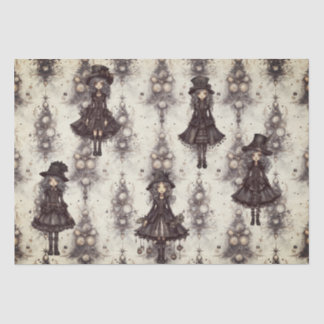 Papier Mousseline Gothique Steam Punk Alternative Fée de Noël