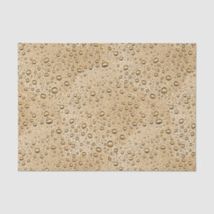 Papier Mousseline gouttelettes d'eau d'or