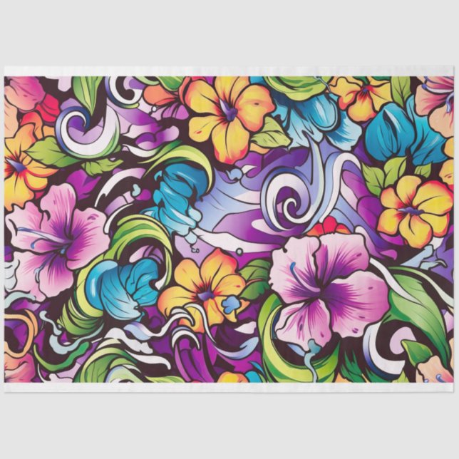 Papier Mousseline Graffiti 1 Document de découpage (Recto)