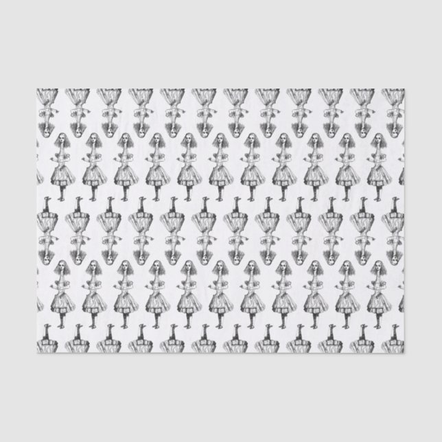 Papier Mousseline Grand Alice d'Alice au pays des merveilles (Recto)