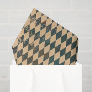 Papier Mousseline Grand Motif Diamond Arlequin