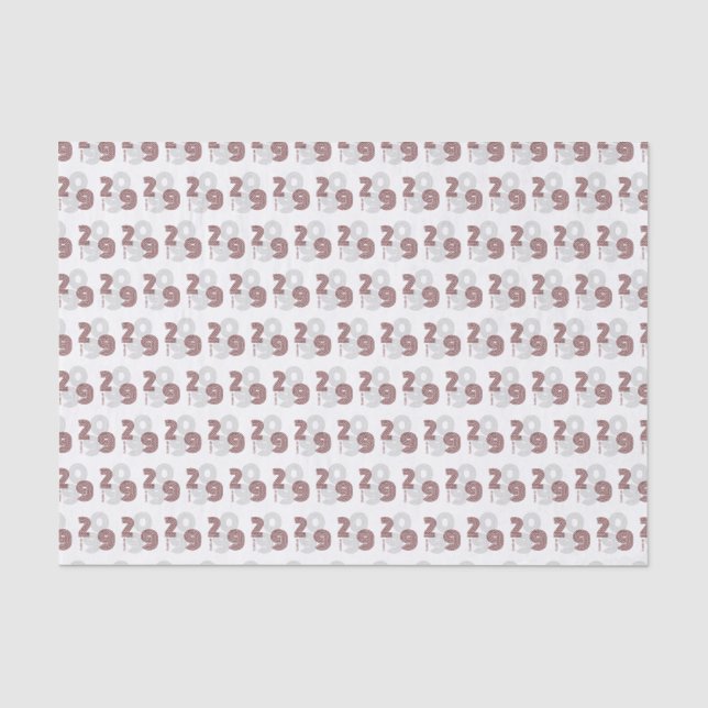 Papier Mousseline Grand nombre de Maroon Retro Classe de (Recto)