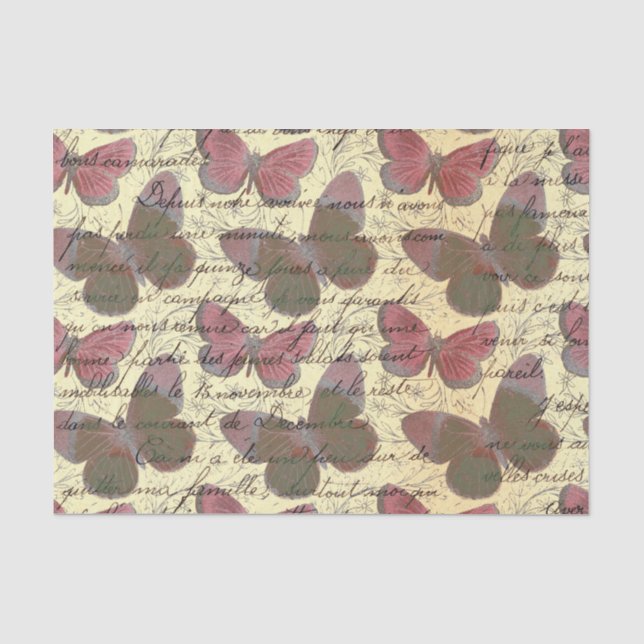 Papier Mousseline Grand Papillon (Recto)