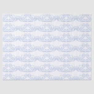 Papier Mousseline Grand Prince Bleu Couronne Garçon Anniversaire Cad