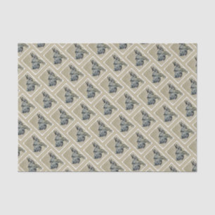 Papier Mousseline Grande Danse (Brindle) Peinture - Art Chien origin