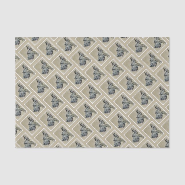Papier Mousseline Grande Danse (Brindle) Peinture - Art Chien origin (Recto)