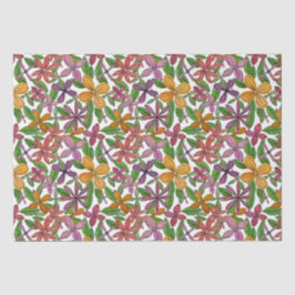 Papier Mousseline Grandes Fleurs