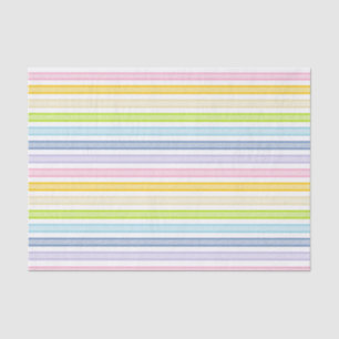 Papier Mousseline Grandes Têtes Pastel Arc-en-ciel