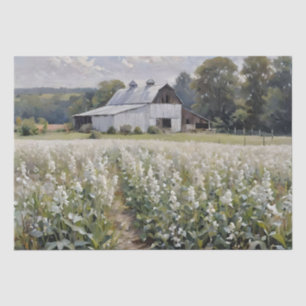 Papier Mousseline Grange Blanche et Fière Découpage