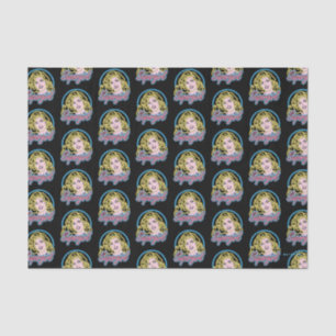 Papier Mousseline Graphique des lumières de Neon Retro Supergirl