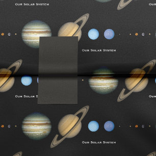 Papier Mousseline Graphique des tailles de la planète du système sol