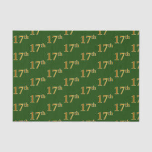 Papier Mousseline Green, Faux Gold 17e (dix-septième)