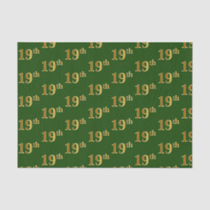 Papier Mousseline Green, Faux Gold 19e (dix-neuvième)